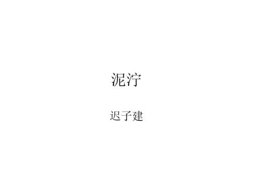 泥泞迟子建读后感（迟子建散文泥泞主旨） 第1张