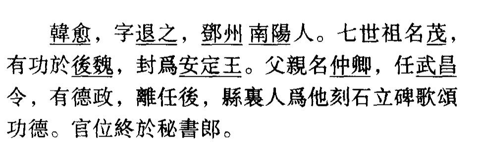 新唐书韩愈传（韩愈传的文言知识点） 第1张
