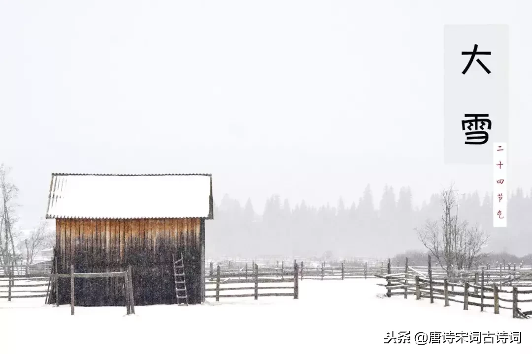 大雪纷飞的诗句古诗（下雪天的唯美文案） 第9张
