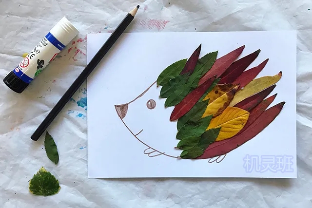 幼儿园手工：简单树叶贴画的三种常见制作方法(步骤图解) 第5张