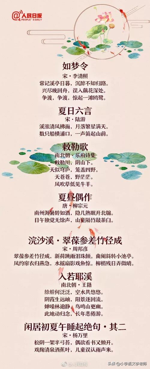 夏天的诗句有哪些（夏天的古诗大全） 第17张