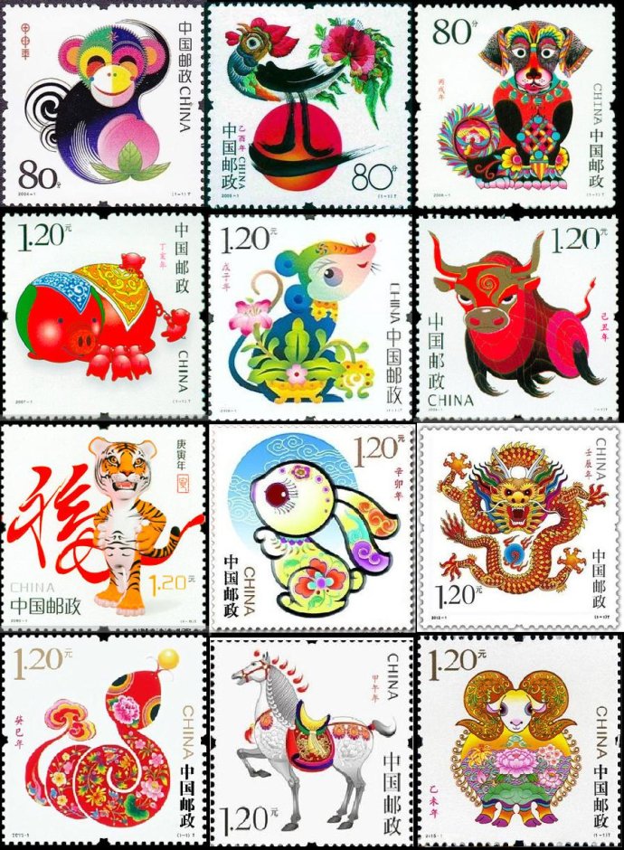 生肖40年，每一轮生肖邮票的风格是啥？集邮君替你来归纳 第5张