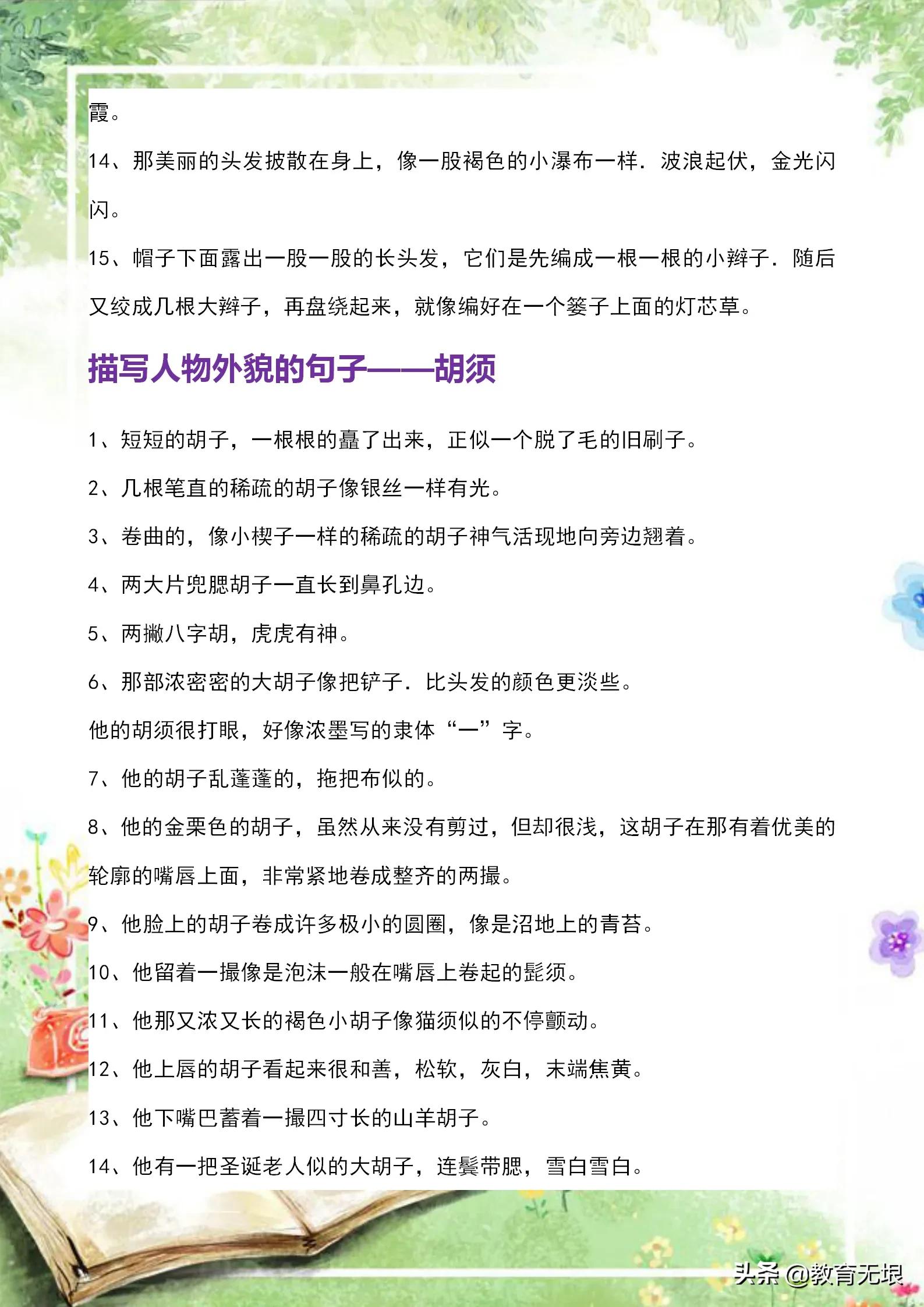 外貌描写的优美段落（描写人物外貌的美文摘抄） 第3张