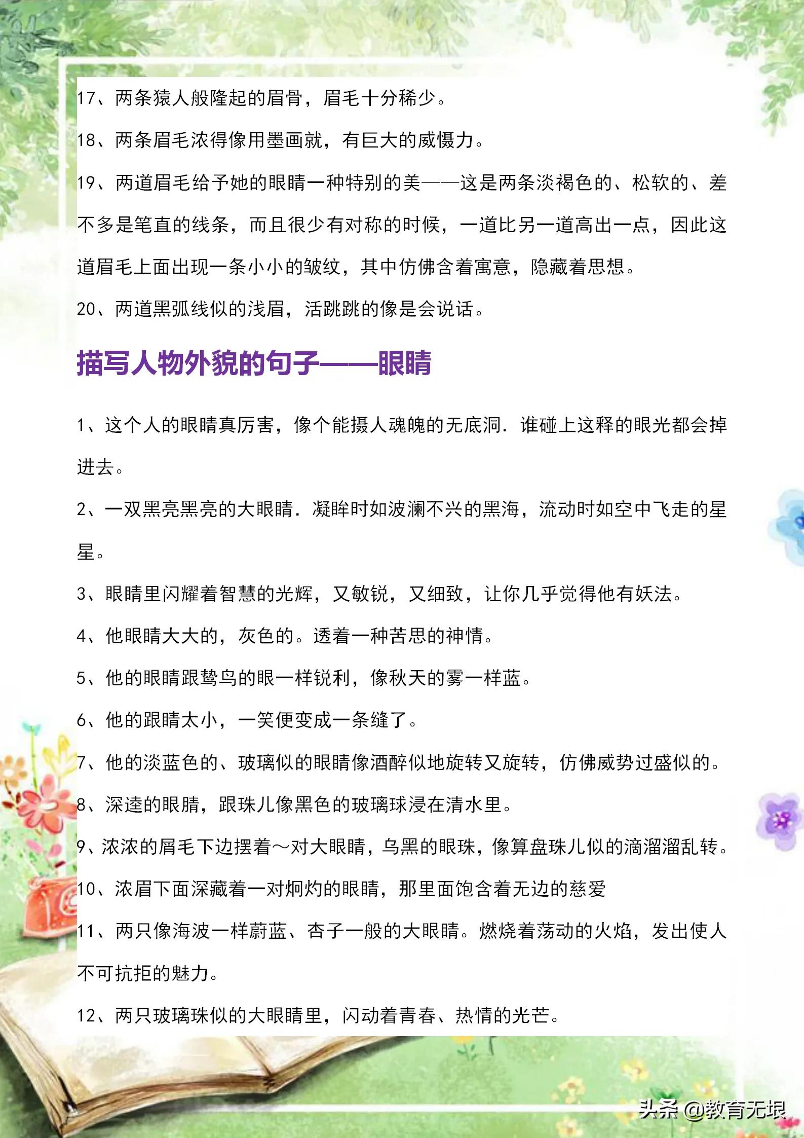 外貌描写的优美段落（描写人物外貌的美文摘抄） 第7张