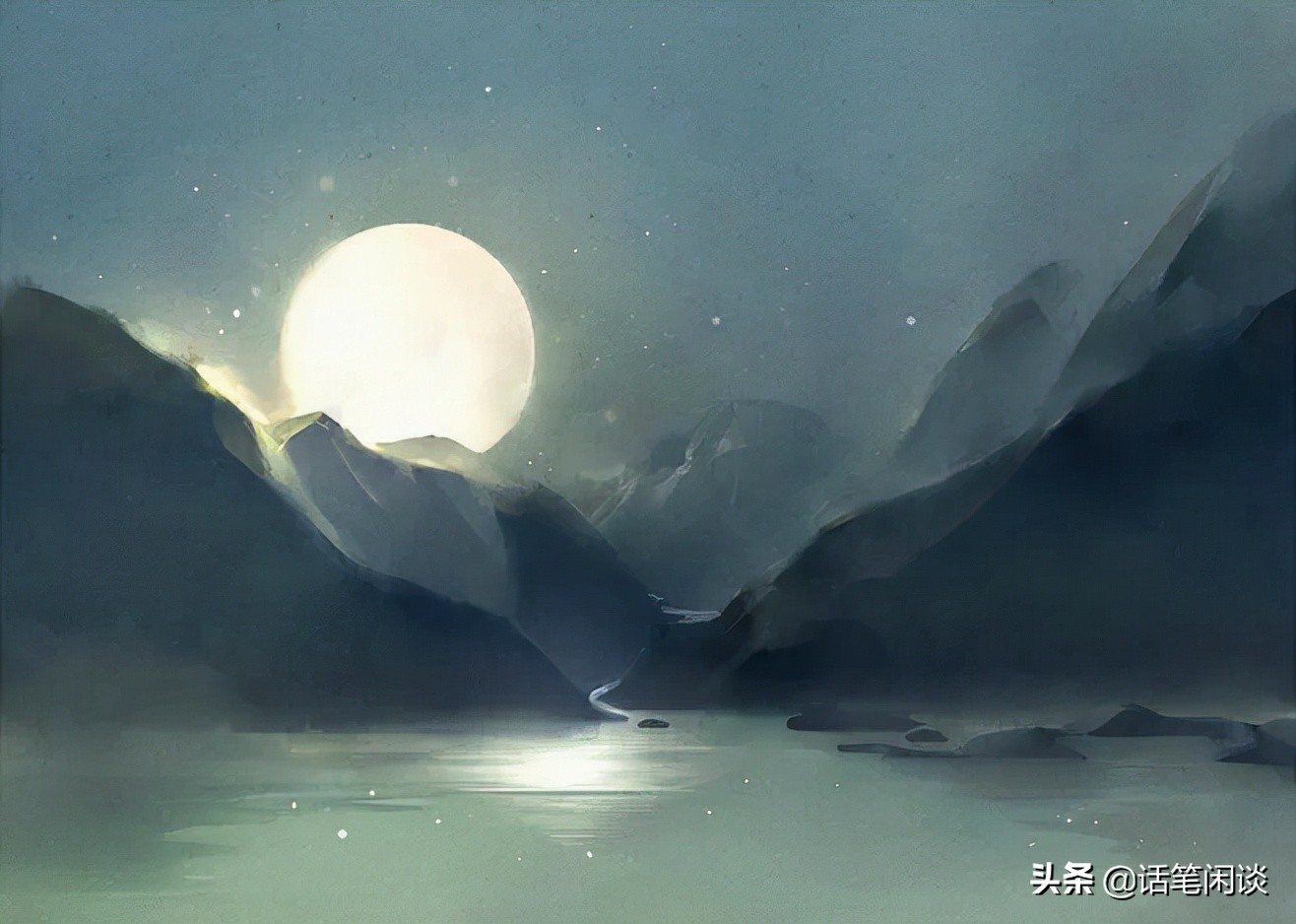 描写月亮的唯美诗句有哪些（关于月亮的长篇诗词） 第1张