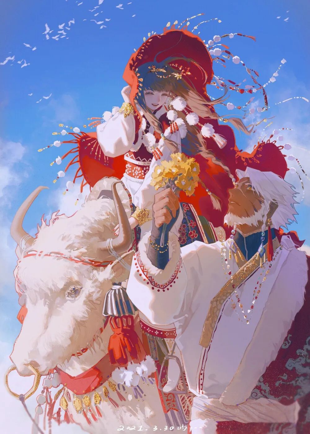 古装美女动漫头像（唯美古装图片动漫） 第17张