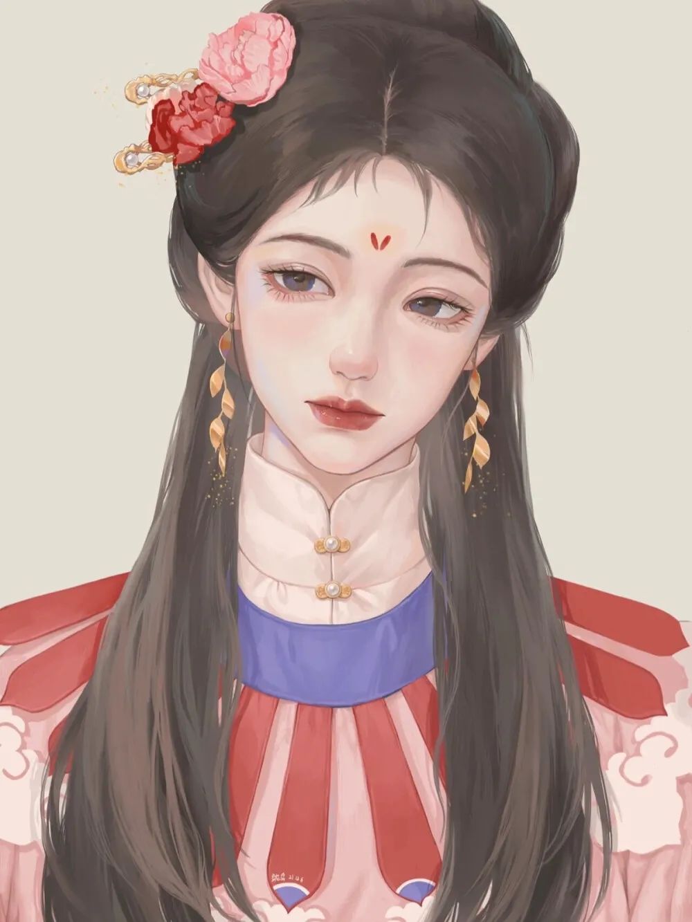 古装美女动漫头像（唯美古装图片动漫） 第39张