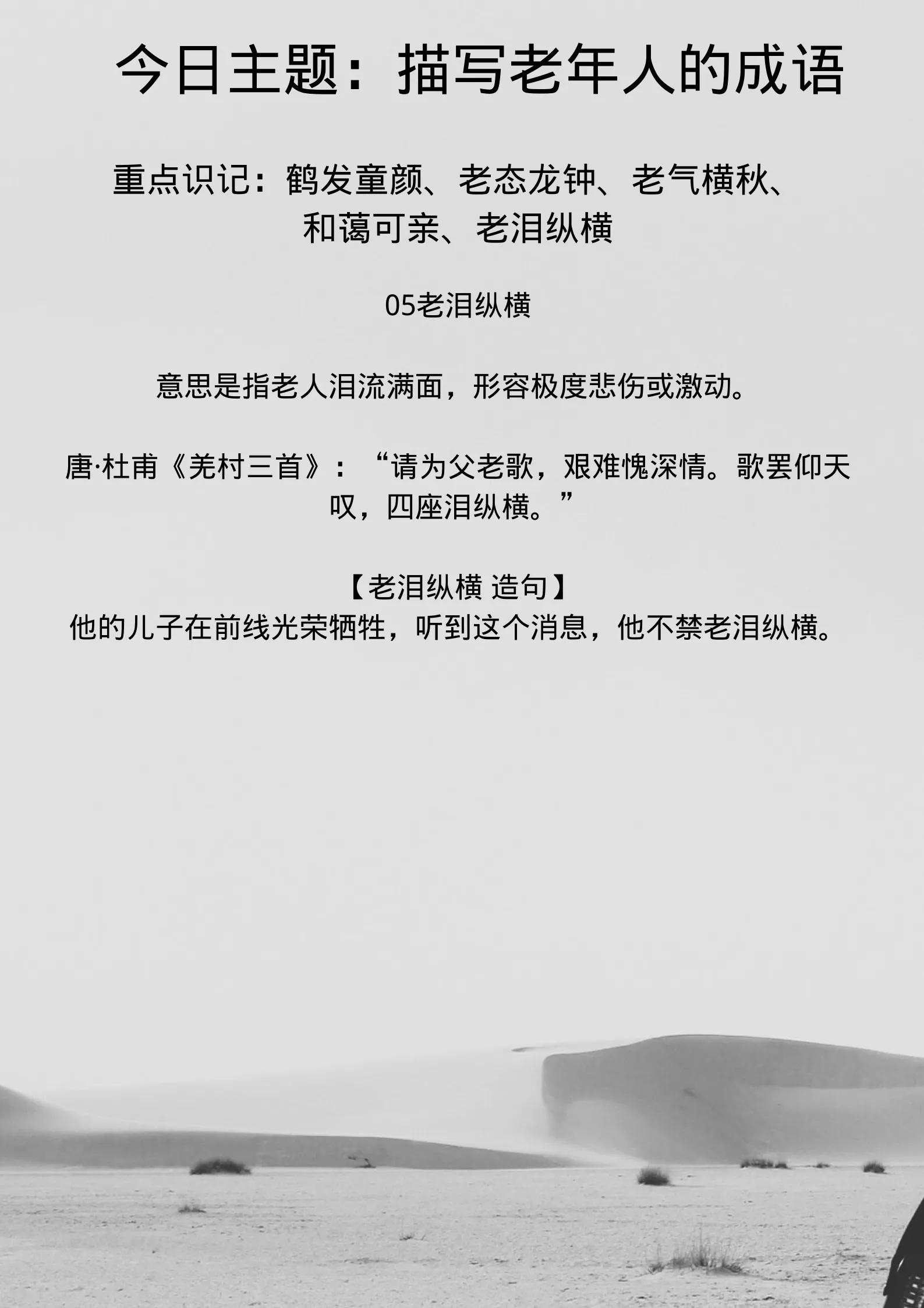 形容老年人的词语（赞美老人精神好的词语） 第5张