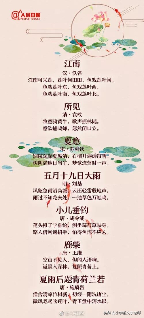 关于夏天的诗句（关于描写夏天的诗句古诗） 第3张