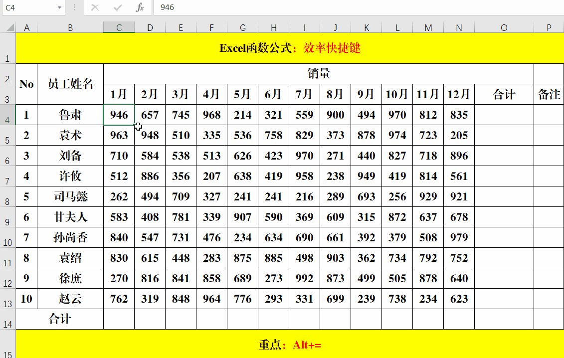 强制换行快捷键ctrl加什么（Excel精选快捷键） 第7张