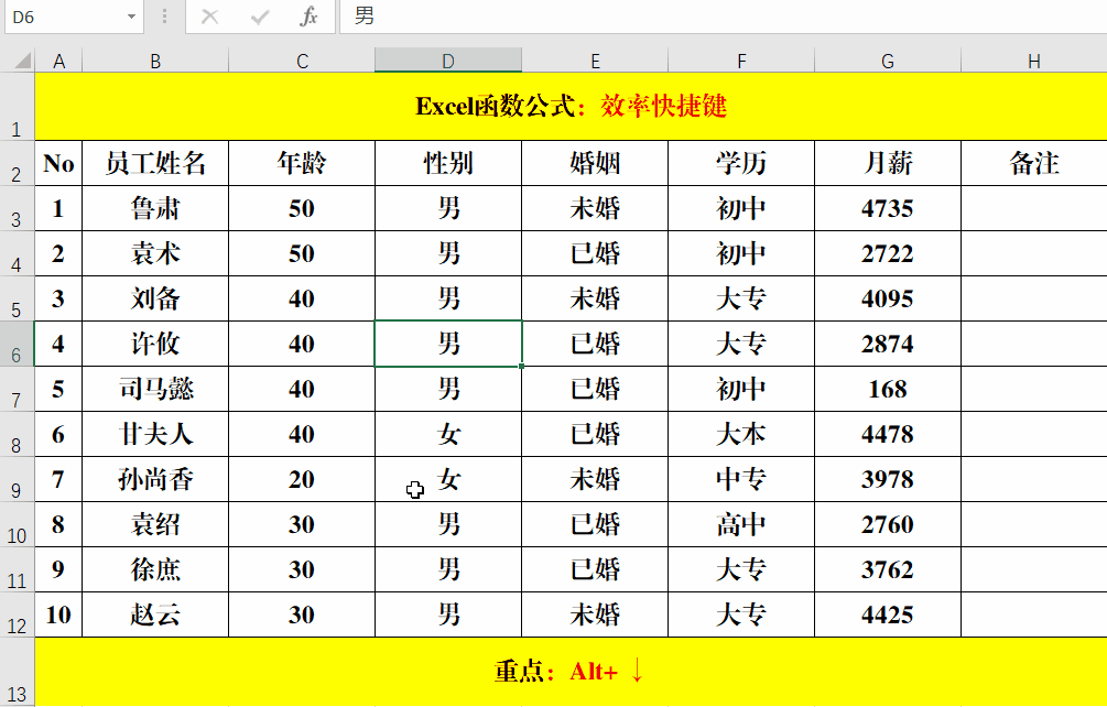 强制换行快捷键ctrl加什么（Excel精选快捷键） 第9张