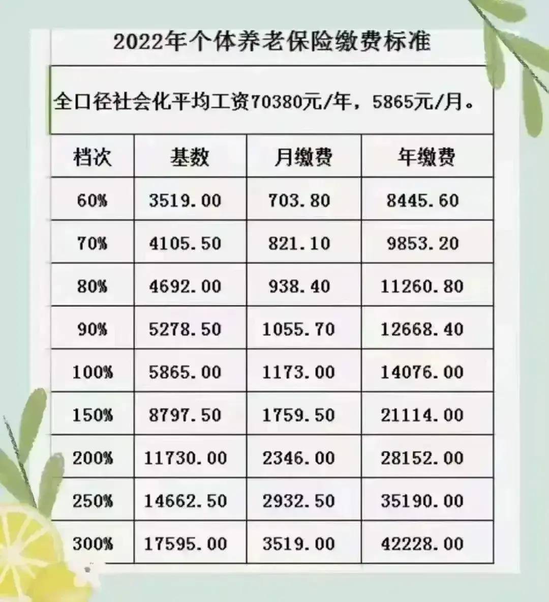 灵活就业人员养老保险交哪个档次好（养老保险价格明细） 第1张