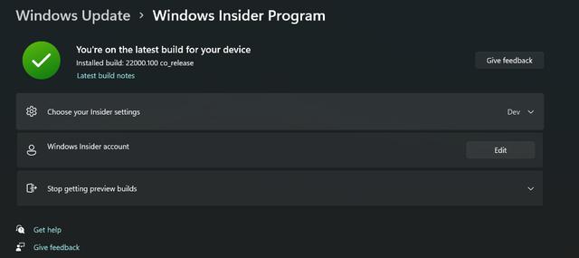 Win11预览体验计划无法选择渠道怎么回事（win11预览体验计划没有推送） 第5张