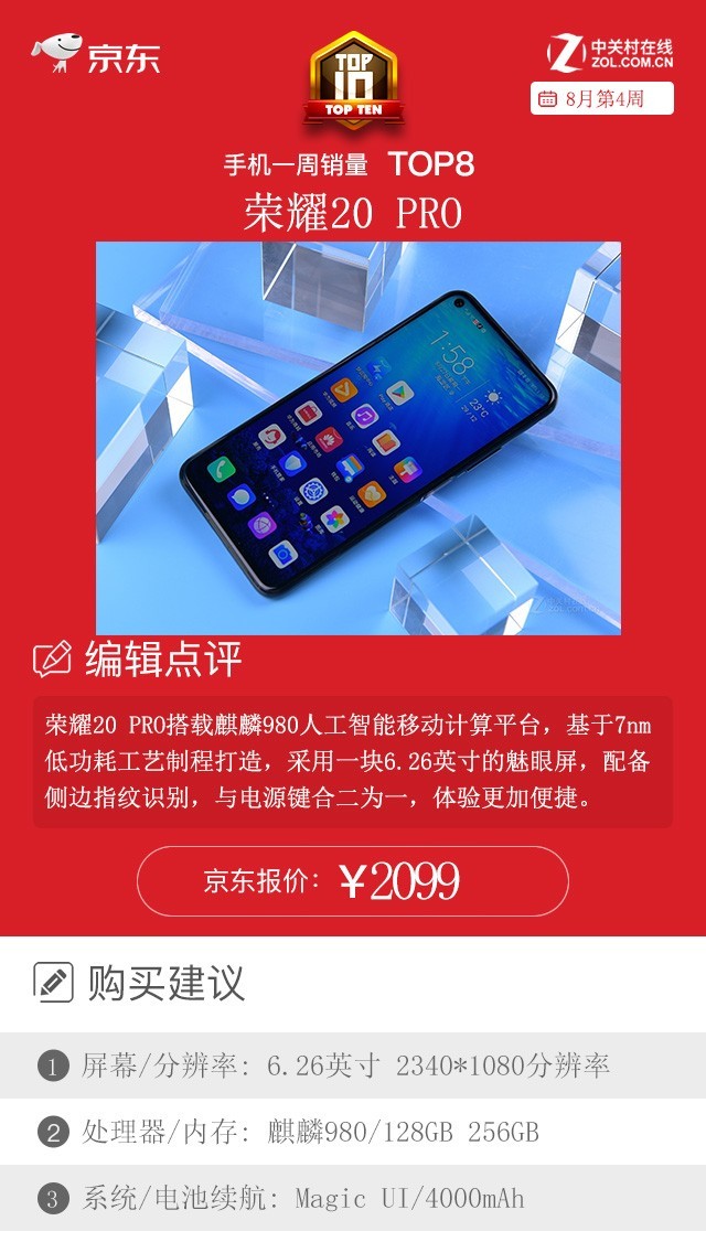 京东一周手机销量榜：TOP10中这一品牌狂揽四席 第5张