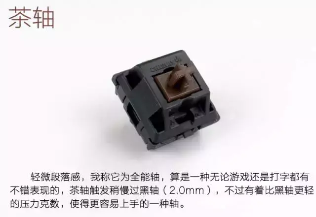 红轴舒服还是茶轴舒服（机械键盘各种轴的介绍） 第1张