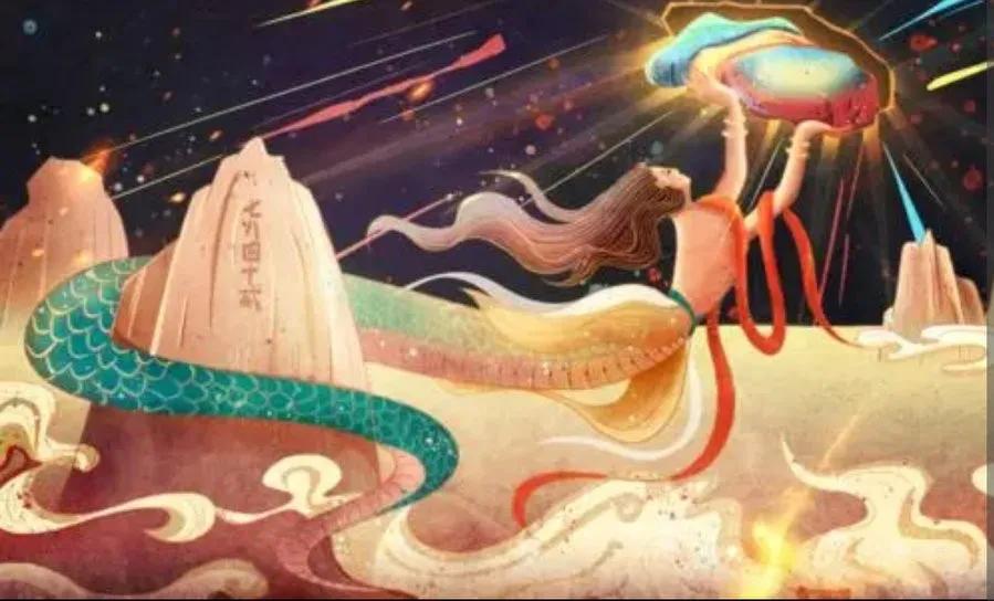 女娲补天的神话故事（女娲补天故事全文） 第1张