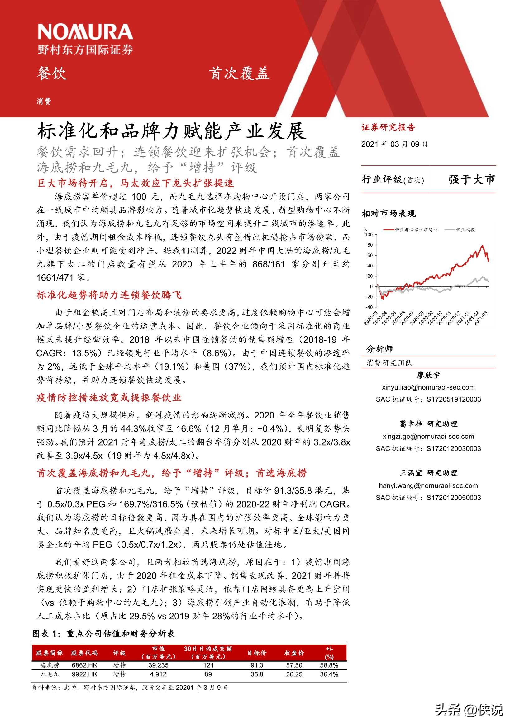 消费行业中国餐饮：标准化和品牌力赋能产业发展（报告） 第3张