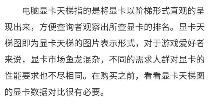 显卡天梯图2022年（显卡天梯图最新排行榜） 第1张