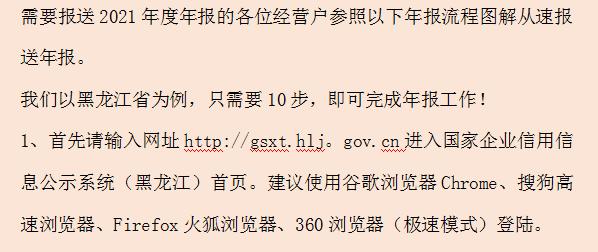 2022年企业工商年报开始了！企业不年报将进异常名录，附年报流程 第9张