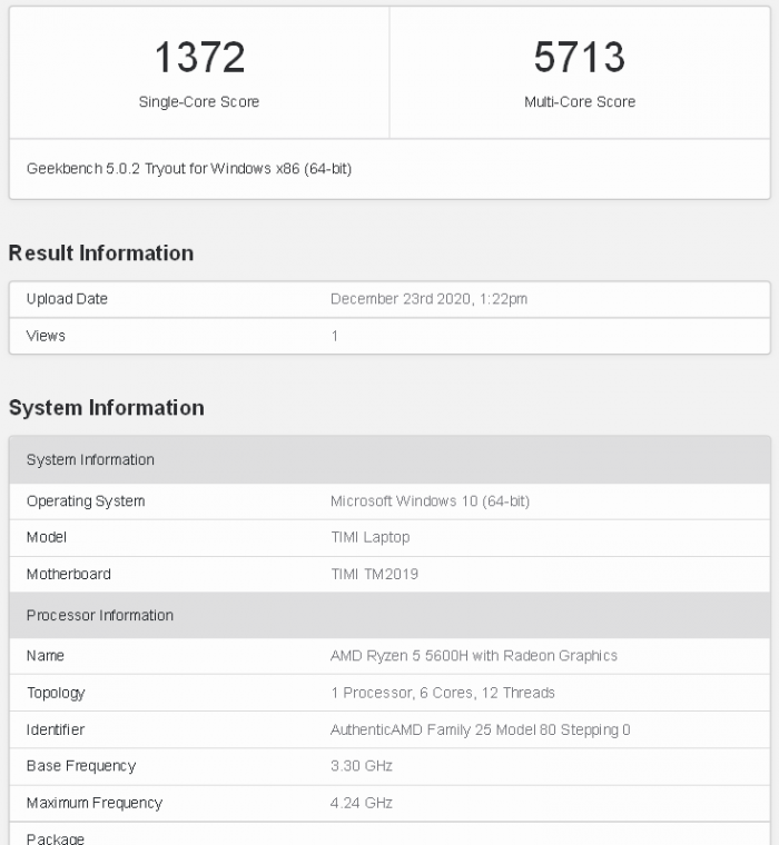 r5-5600h处理器属于什么档次（AMD锐龙R5-5600H跑分曝光） 第3张