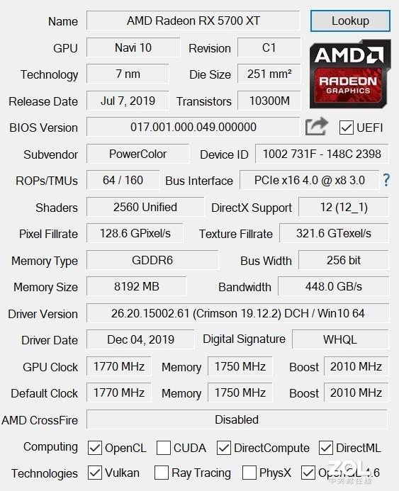 powercolor是哪个牌子的显卡（撼讯RX 5700 XT红魔评测） 第5张