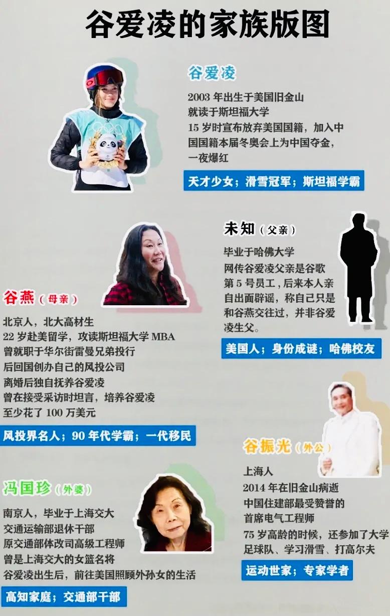 谷爱凌个人资料简介及家世（谷爱凌家族版图曝光） 第1张