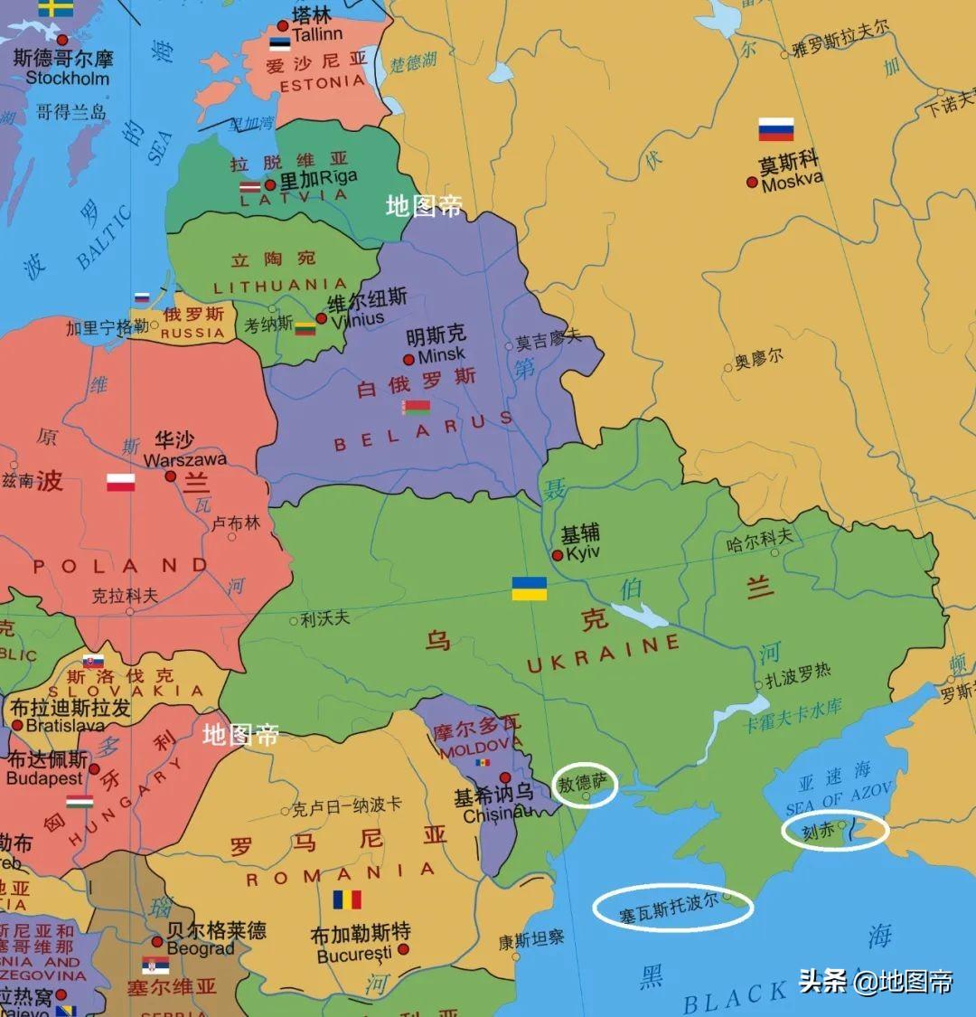 乌克兰在世界地图的哪个位置？看地图给乌克兰“算命” 第19张