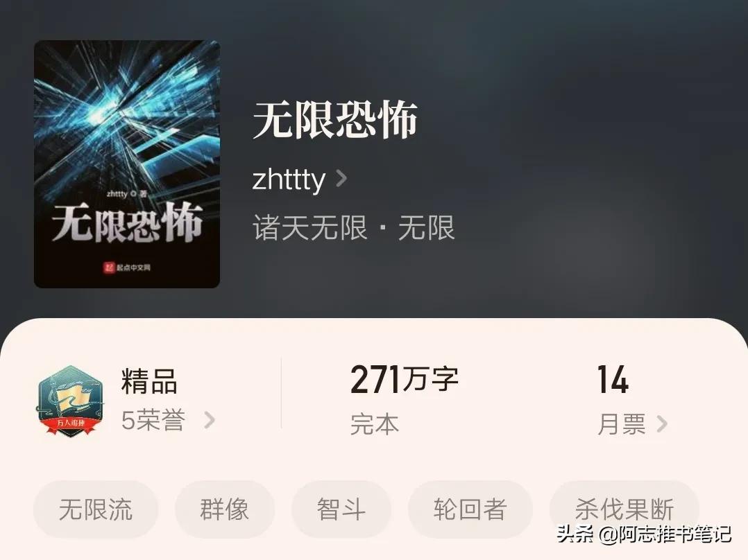 类似惊悚乐园的小说有哪些（推荐九本高智商无限流巅峰小说） 第3张