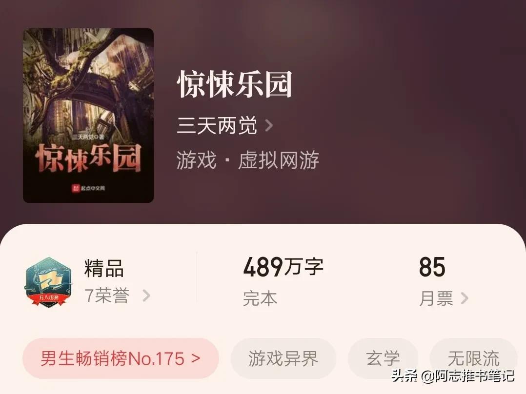类似惊悚乐园的小说有哪些（推荐九本高智商无限流巅峰小说） 第9张