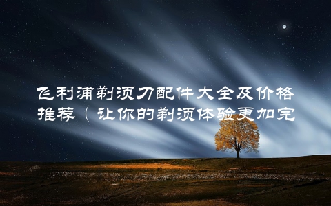 飞利浦剃须刀配件大全及价格推荐（让你的剃须体验更加完美） 第1张