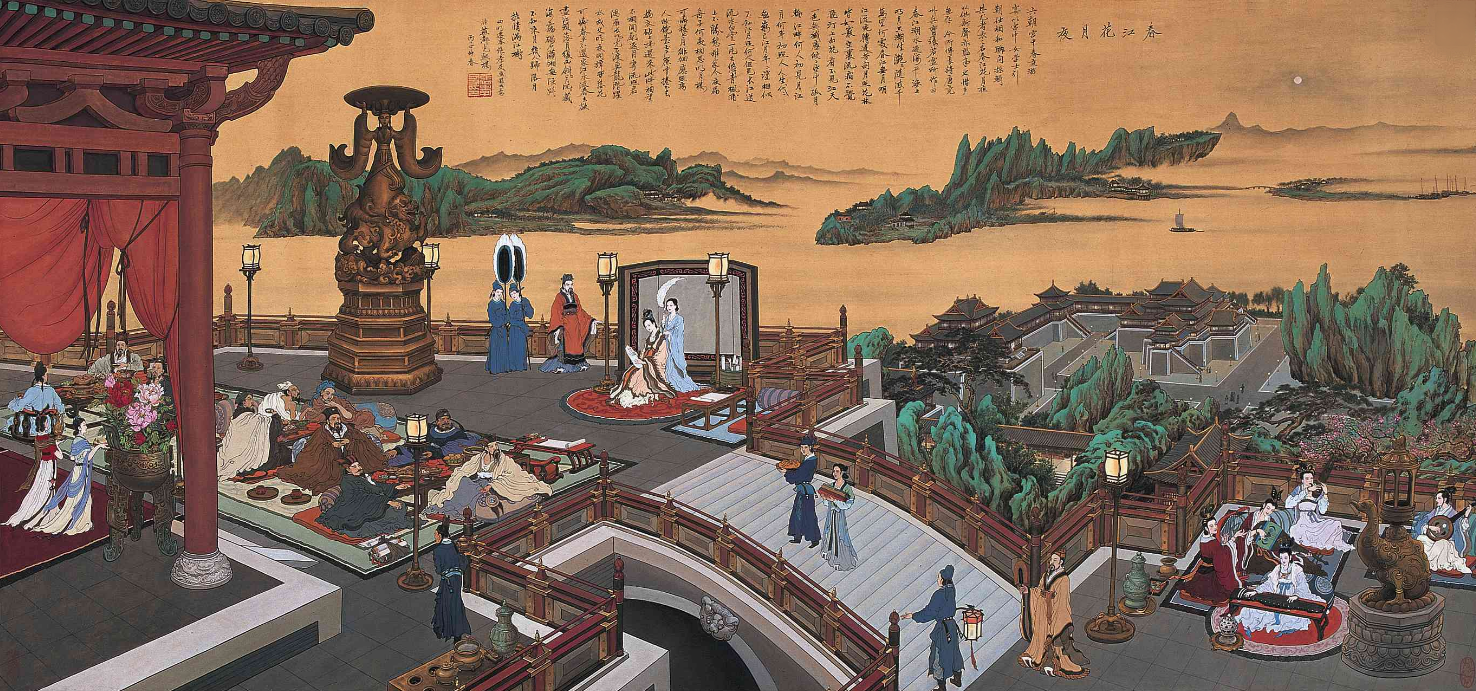 春江花月夜拼音版翻译（春江花月夜诗文内容及注释） 第7张